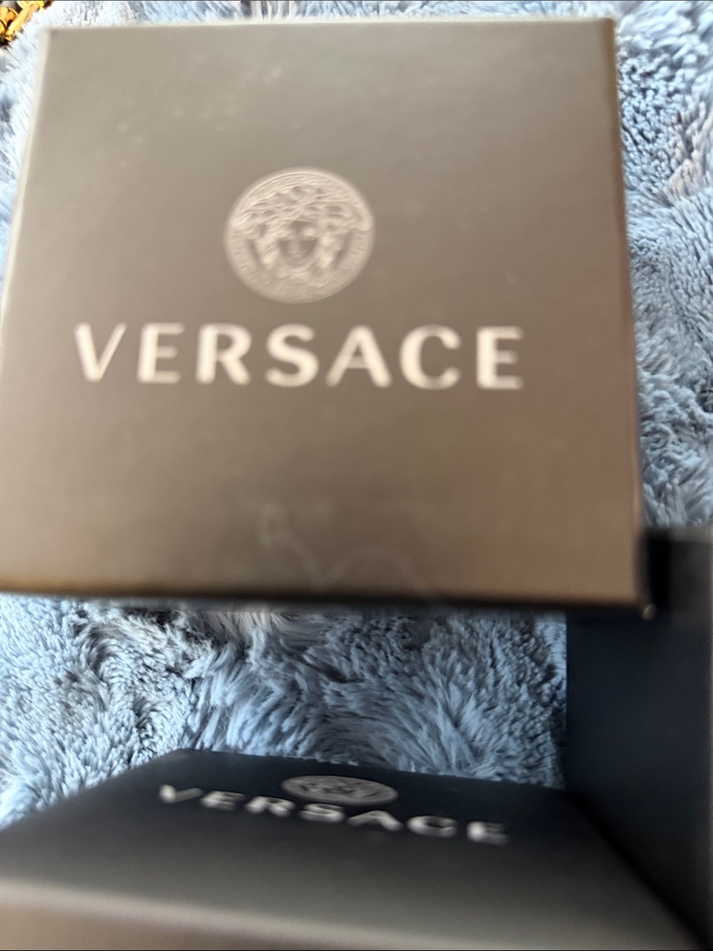 Versace Gold Medusa Round earrings authentic - Picture 3 of 4